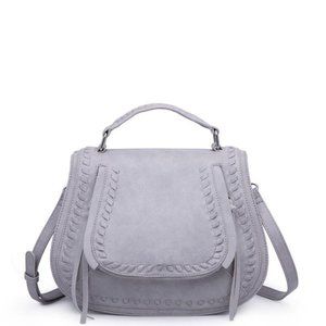 Urban Expression Women's Gray Messenger Bag Shoulder Crossbody Backpack …